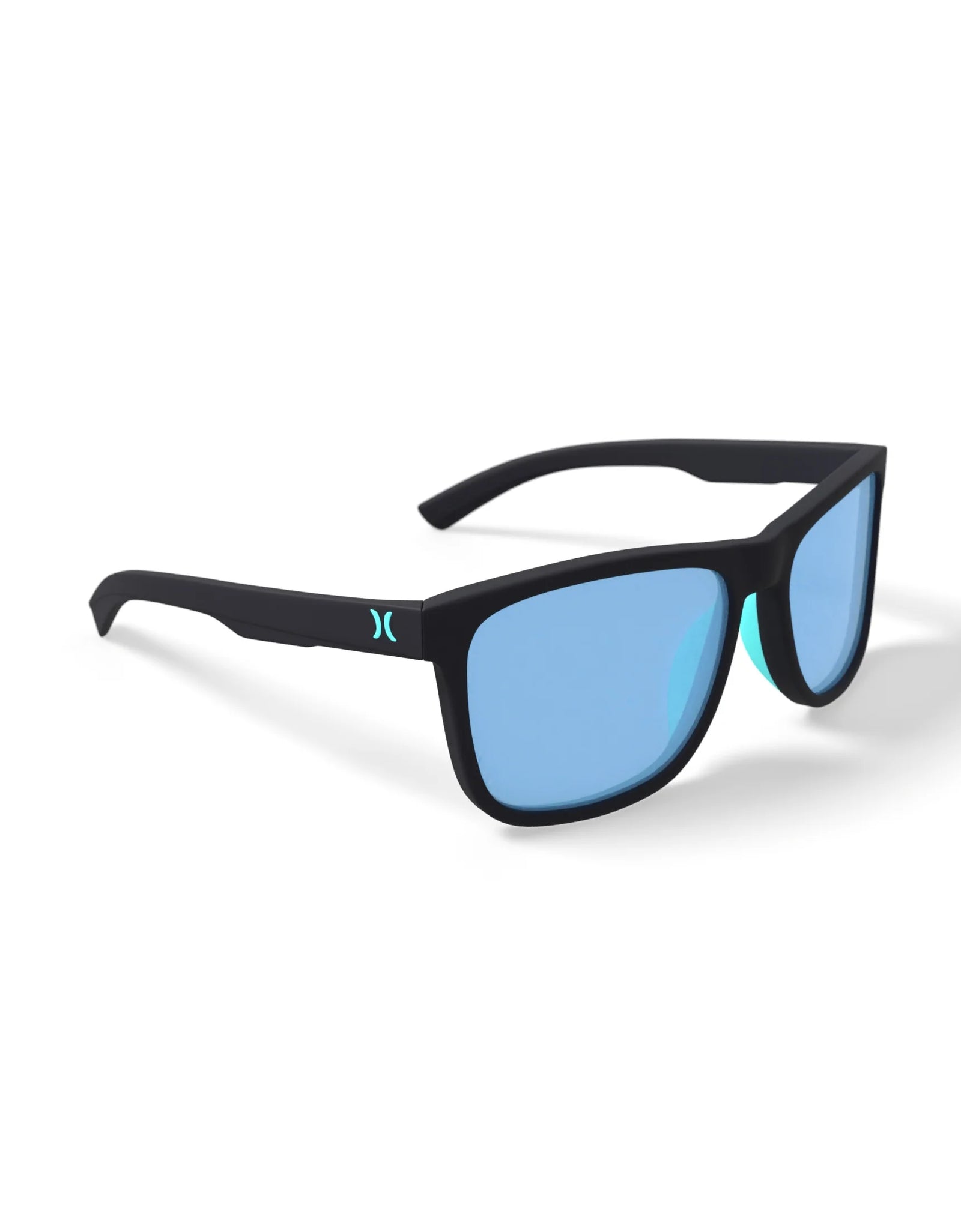 Men'S Rx'Able Sport Polarized Sunglasses, HSM3007P Peak, Matte Black/Blue, 56-17-135, with Case
