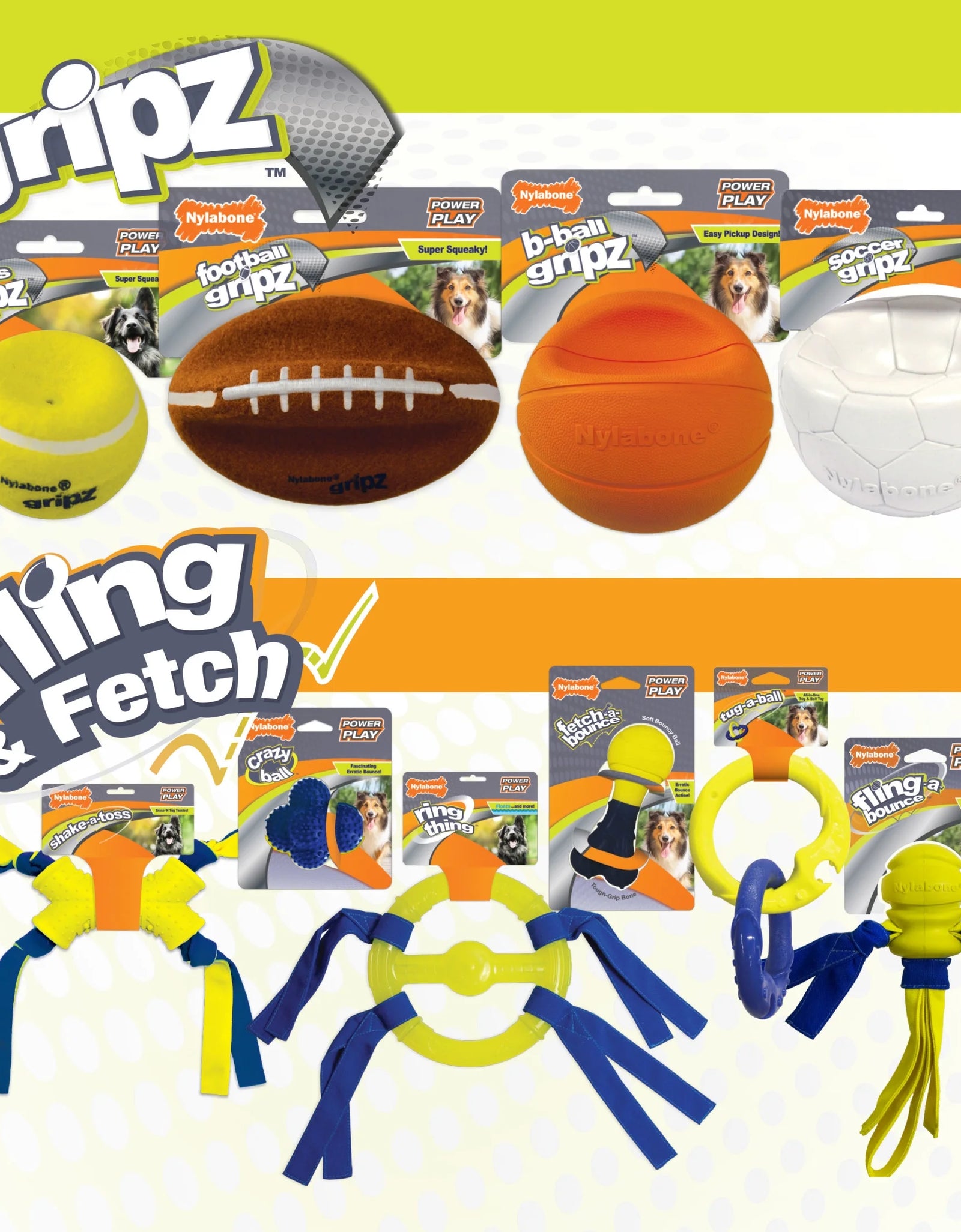 Power Play Crazy-Ball Dog Toy, Dog Balls, Interactive Dog Toys, Large