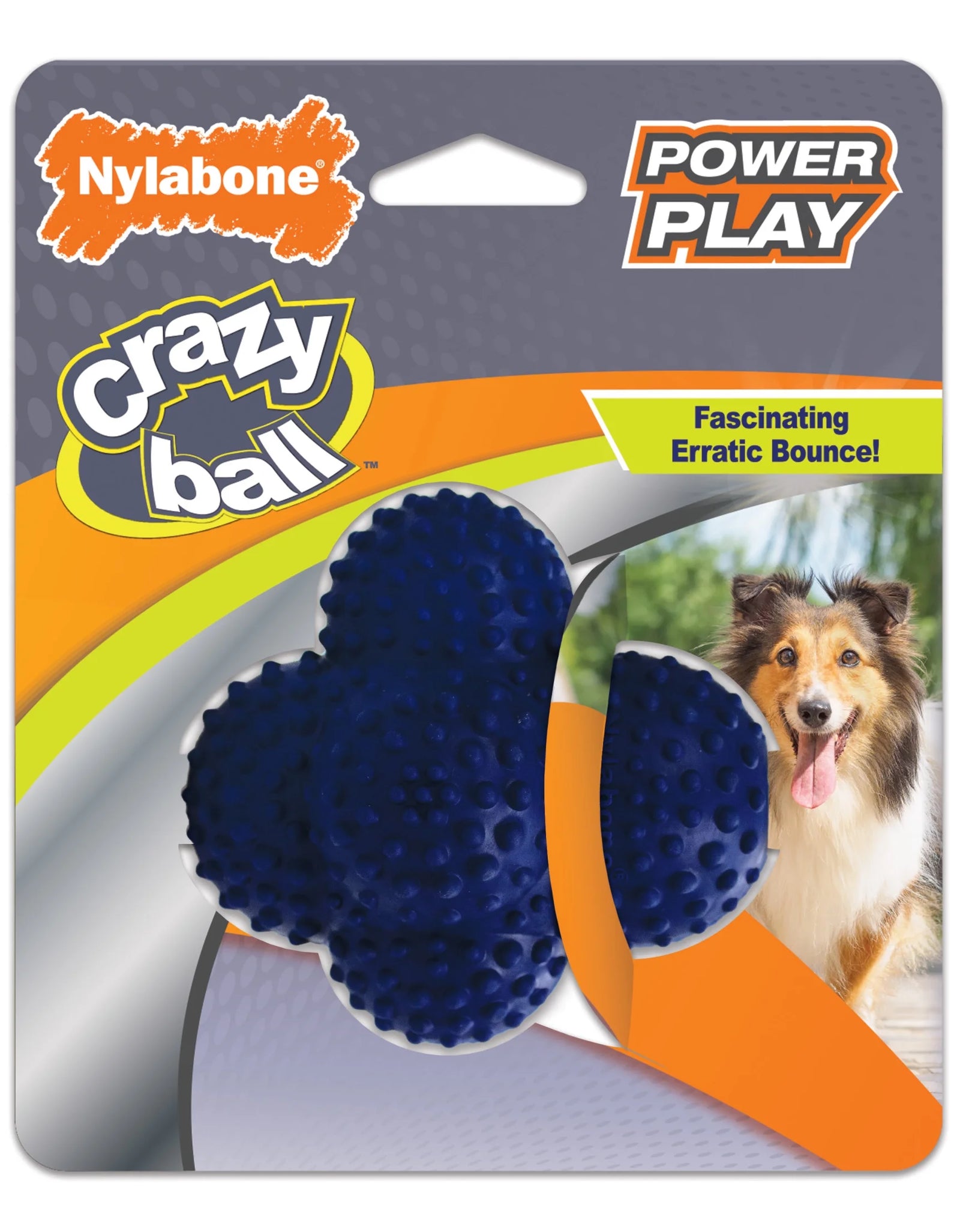 Power Play Crazy-Ball Dog Toy, Dog Balls, Interactive Dog Toys, Large