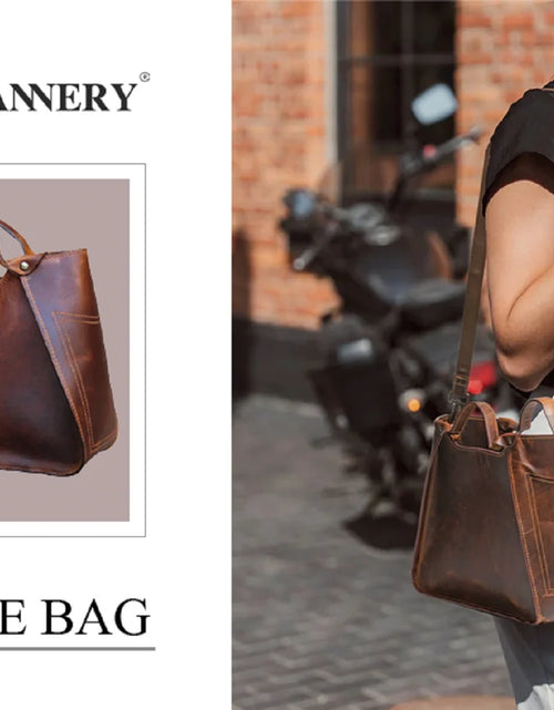 Load image into Gallery viewer, Genuine Leather Purse Travel Handbag Designer Shoulder Tote Bag for Women
