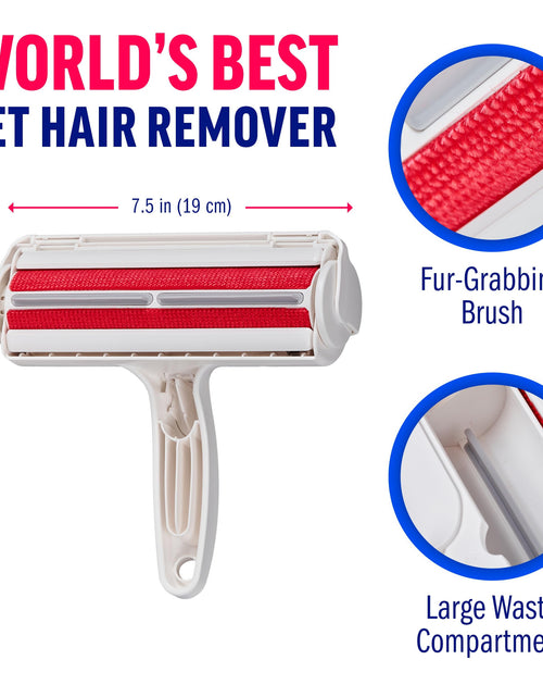 Load image into Gallery viewer, Chom Chom Roller Pet Hair Remover and Reusable Lint Roller - Chomchom Cat and Dog Hair Remover for Furniture, Couch, Carpet, Clothing and Bedding
